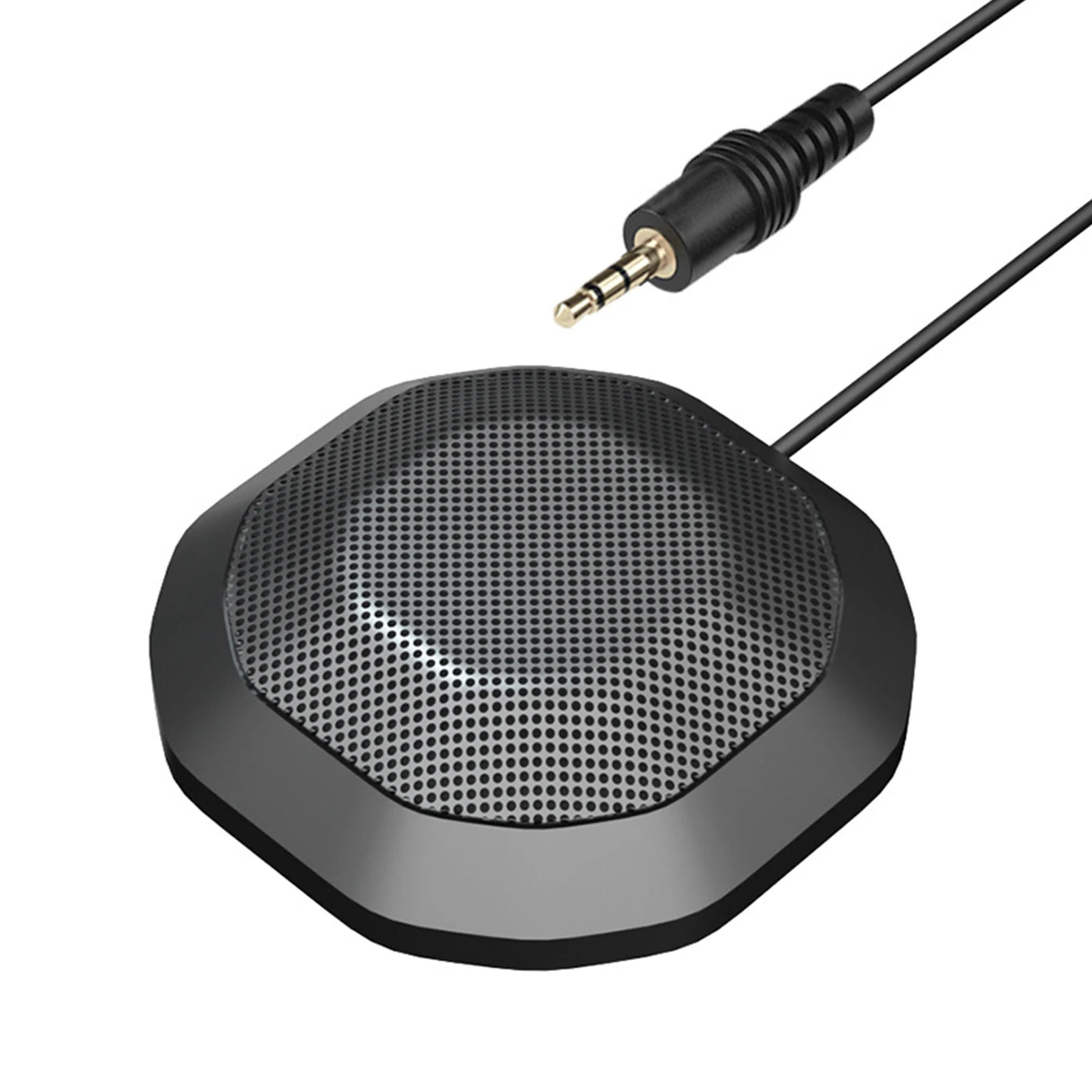 USB Conference Microphone 360 Omnidirectional Condenser Computer PC Mic with Touch Mute Plug &Play Compatible with Windows MacOS