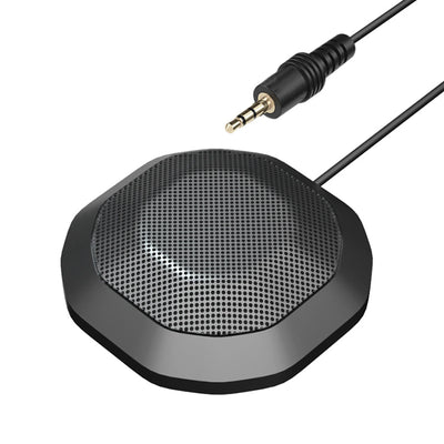 USB Conference Microphone 360 Omnidirectional Condenser Computer PC Mic with Touch Mute Plug &Play Compatible with Windows MacOS