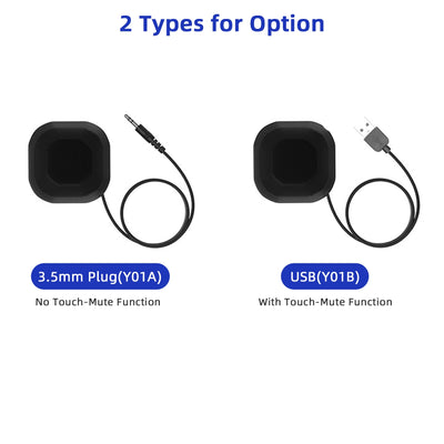 USB Conference Microphone 360 Omnidirectional Condenser Computer PC Mic with Touch Mute Plug &Play Compatible with Windows MacOS