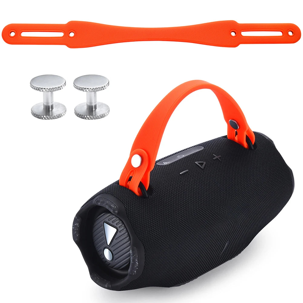 Silicone Detachable Speaker Grip Tape with 2 Pair Screws Anti-slip Outdoor Travel for JBL Xtreme 2/ Xtreme 3/Xtreme 4 BT Speaker