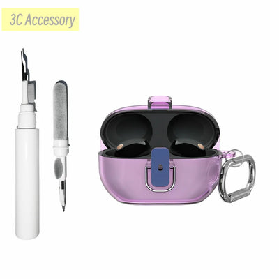 \2 in 1 case for Sony WF-1000XM5 Protective Case With cleaning pen Luxury PC Hard Shell for women men for Sony WF-1000XM5 2023