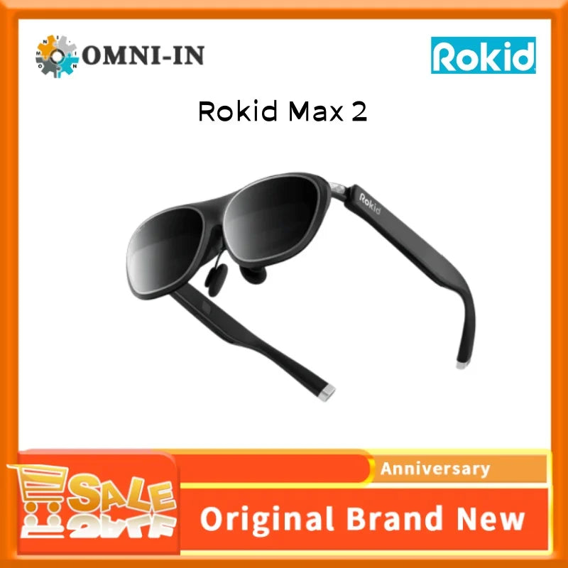 Rokid AR Lite, Your First AR Glasses for Spatial Computing 3DoF System Gaming   Productivity Portable 300" Screen Rokid max2