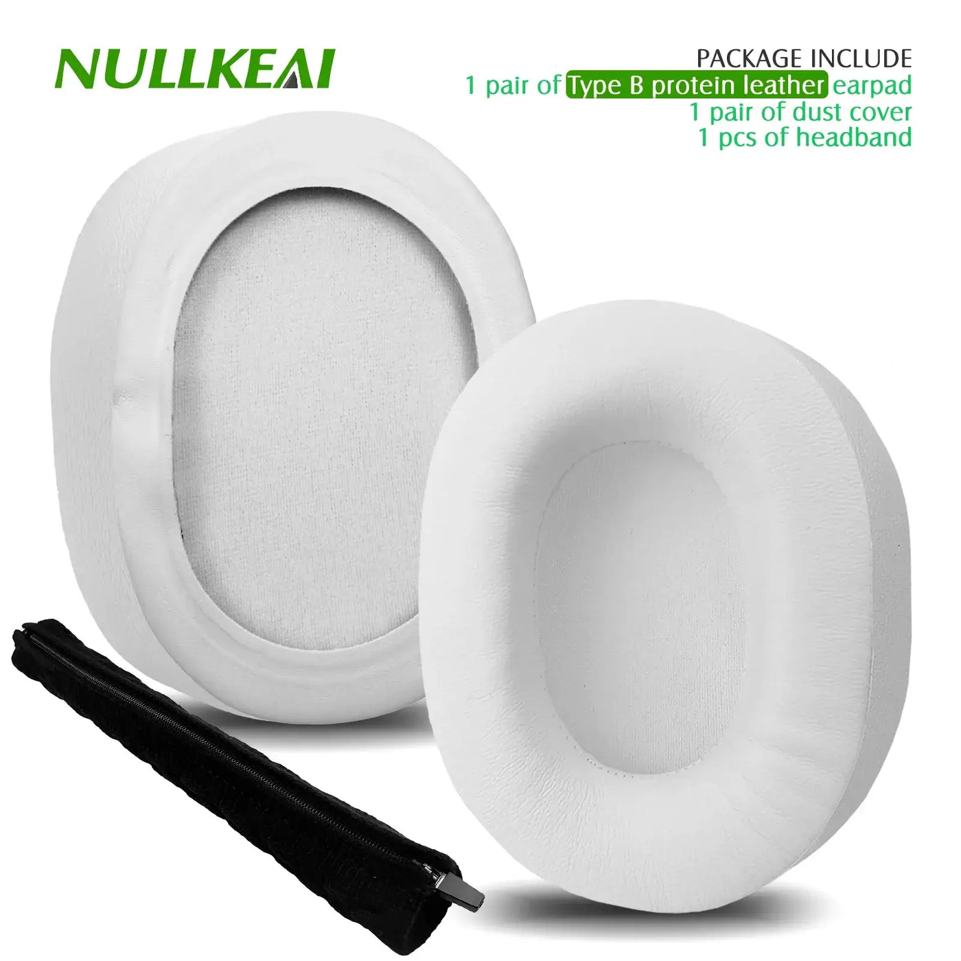 Nullkeai Replacement Ear Cushion for Anker Soundcore Life Q30 Q35 Q10 Q20 Headphone Cooling Gel Earpads Mesh Sleeve Pad Earmuffs