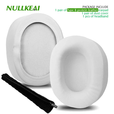 Nullkeai Replacement Ear Cushion for Anker Soundcore Life Q30 Q35 Q10 Q20 Headphone Cooling Gel Earpads Mesh Sleeve Pad Earmuffs
