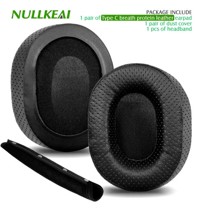 Nullkeai Replacement Ear Cushion for Anker Soundcore Life Q30 Q35 Q10 Q20 Headphone Cooling Gel Earpads Mesh Sleeve Pad Earmuffs