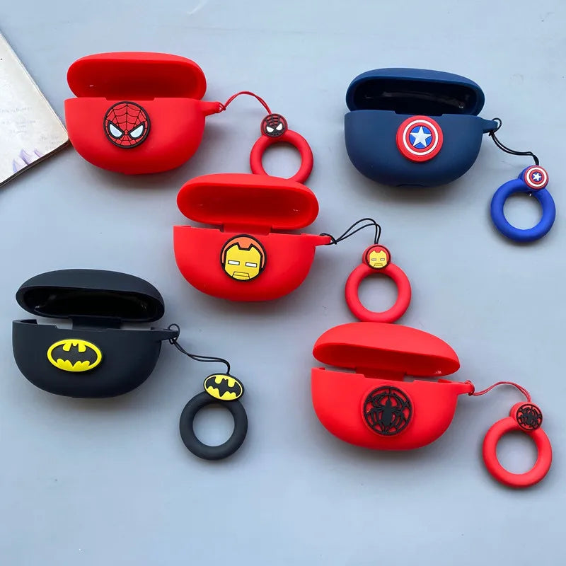 New Cartoon Case for Redmi Buds 4 Active Wireless Bluetooth Earphone Protective Sleeve Silicone Anti Drop Soft Case with Keyring
