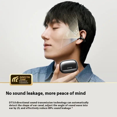 SANAG S2S ear clip bluetooth air bone conduction wireless high sound quality heavy bass noise reduction sports headset custom