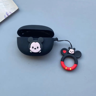 New Cartoon Case for Redmi Buds 4 Active Wireless Bluetooth Earphone Protective Sleeve Silicone Anti Drop Soft Case with Keyring