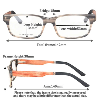 Progressive Multifocal Reading Glasses Men Women wood glases smart progressive multifocal lenses acetate frame for men