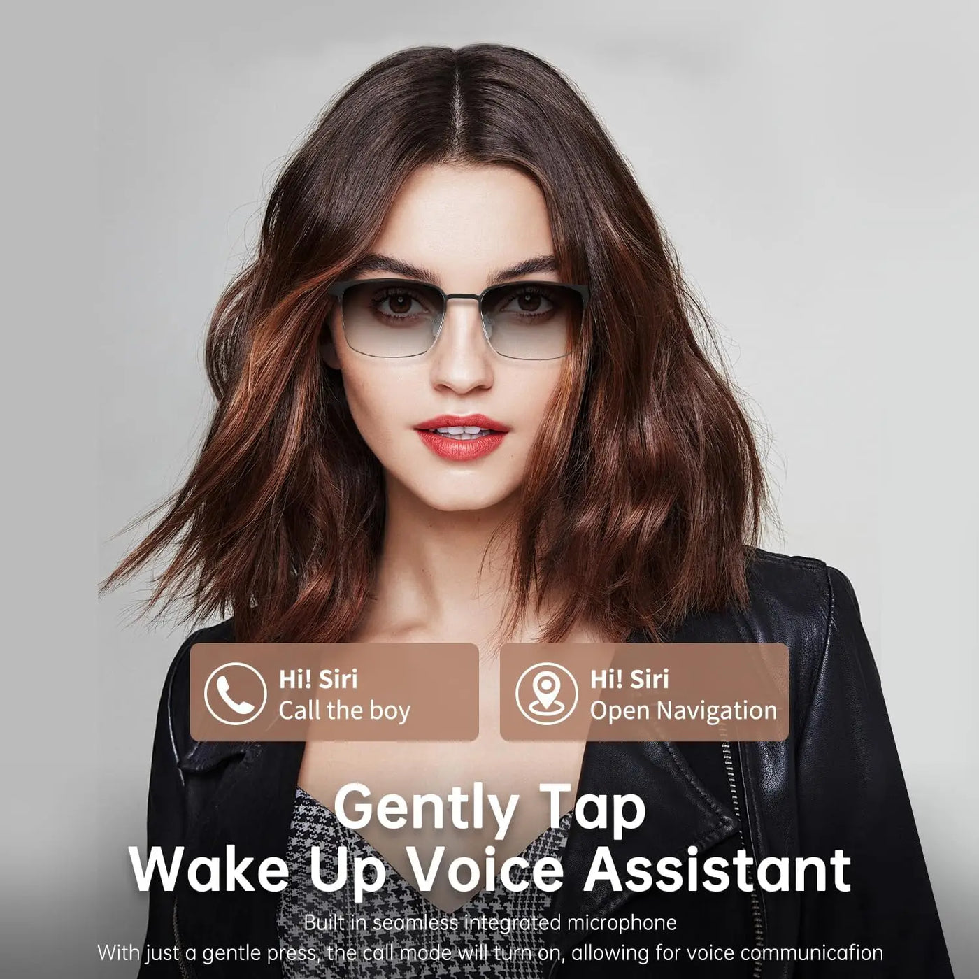 New smart glasses with auto-sensitive lenses, built-in microphone and speaker for sports, driving, fishing and everyday wear.