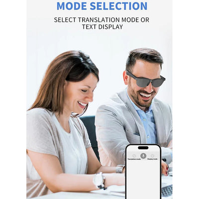 Ai Translation Smart Bluetooth Glasses Xg88Pro Connect To a Wireless Bluetooth Headset For Real-Time Multi-Language Translation