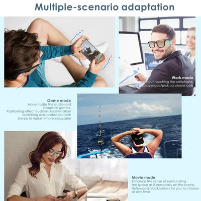 MX06 Smart Bluetooth 5.0 SunGlasses Headphones with Speaker Wireless Audio Touch Hands Free Calling Stereo Music Sport Otdoor
