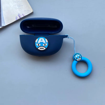New Cartoon Case for Redmi Buds 4 Active Wireless Bluetooth Earphone Protective Sleeve Silicone Anti Drop Soft Case with Keyring