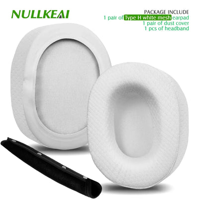 Nullkeai Replacement Ear Cushion for Anker Soundcore Life Q30 Q35 Q10 Q20 Headphone Cooling Gel Earpads Mesh Sleeve Pad Earmuffs