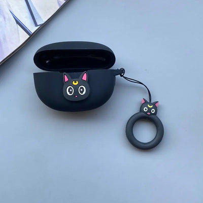 New Cartoon Case for Redmi Buds 4 Active Wireless Bluetooth Earphone Protective Sleeve Silicone Anti Drop Soft Case with Keyring