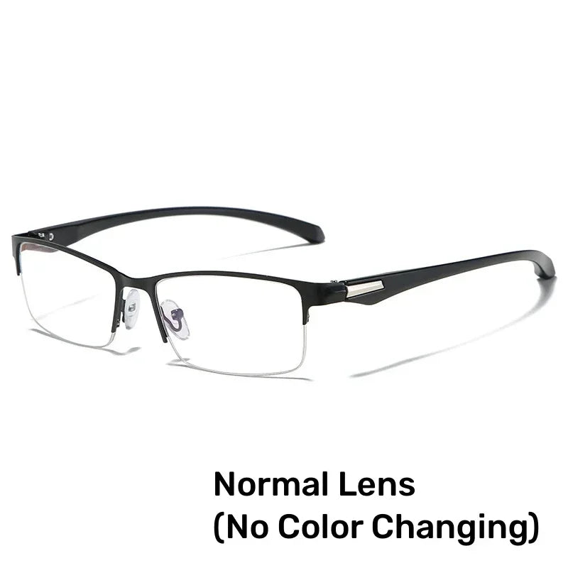 Smart Photochromic Reading Glasses for Men Trendy Presbyopia Sunglasses 2 in 1 Unisex Farsighted Eyewear Prescription +1.0 +1.5