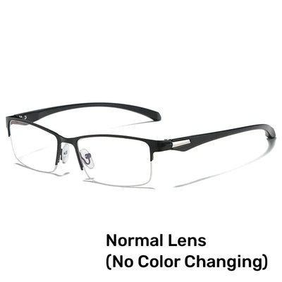Smart Photochromic Reading Glasses for Men Trendy Presbyopia Sunglasses 2 in 1 Unisex Farsighted Eyewear Prescription +1.0 +1.5