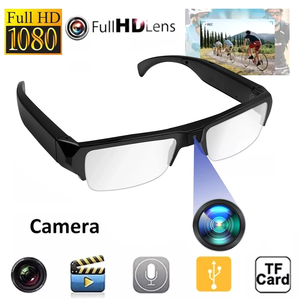 Intelligent Video Glasses, Equipped with Ultra-High Definition 4K Mini Camera, Capable of Recording Videos and Playing Music