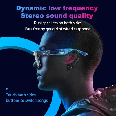 New KUMI Meta V1 Smart Glasses IPX4 Waterproof Break Audio-visual Imagination Create Bluetooth glasses Bluetooth 5.0 Phone Call