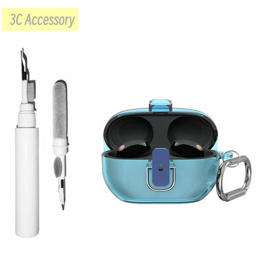 \2 in 1 case for Sony WF-1000XM5 Protective Case With cleaning pen Luxury PC Hard Shell for women men for Sony WF-1000XM5 2023