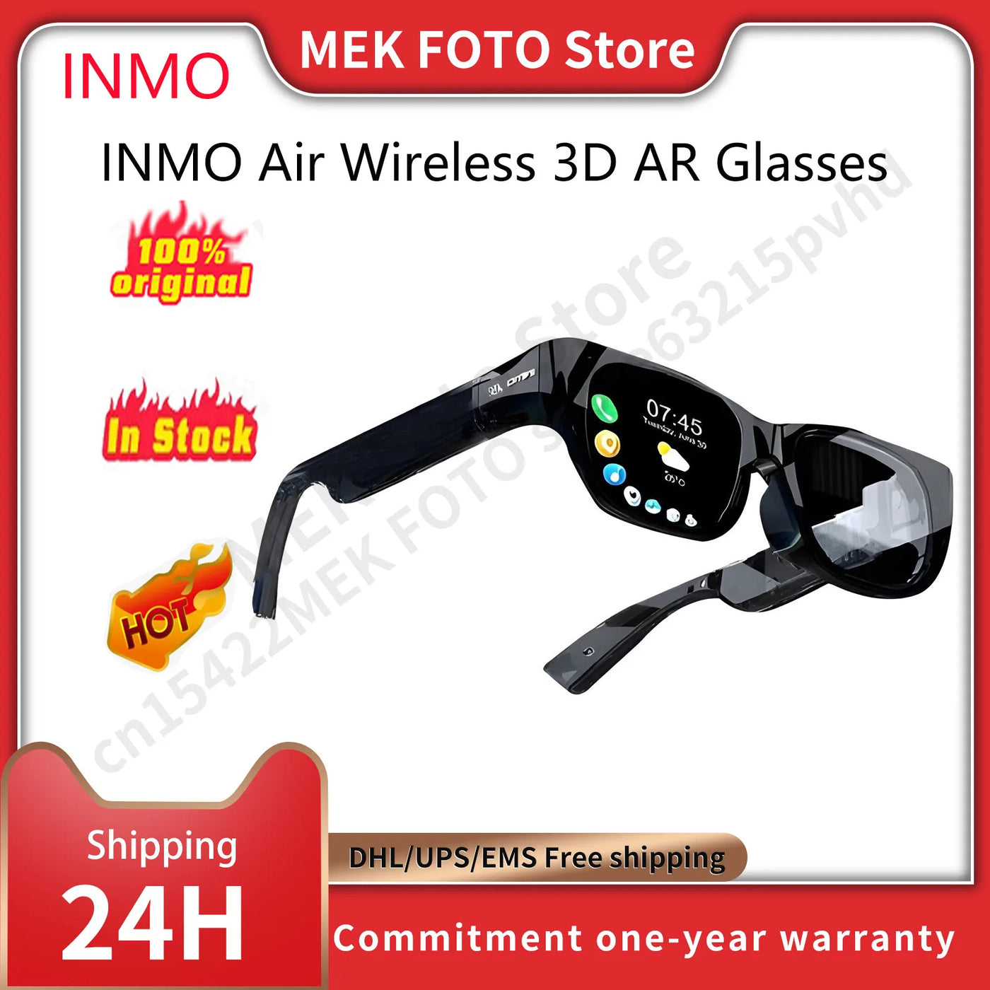 INMO Air Wireless 3D AR Glasses HD Camera Smart Control All In One Sun Glasses Full Color Virtual Reality Air Smart Glasses