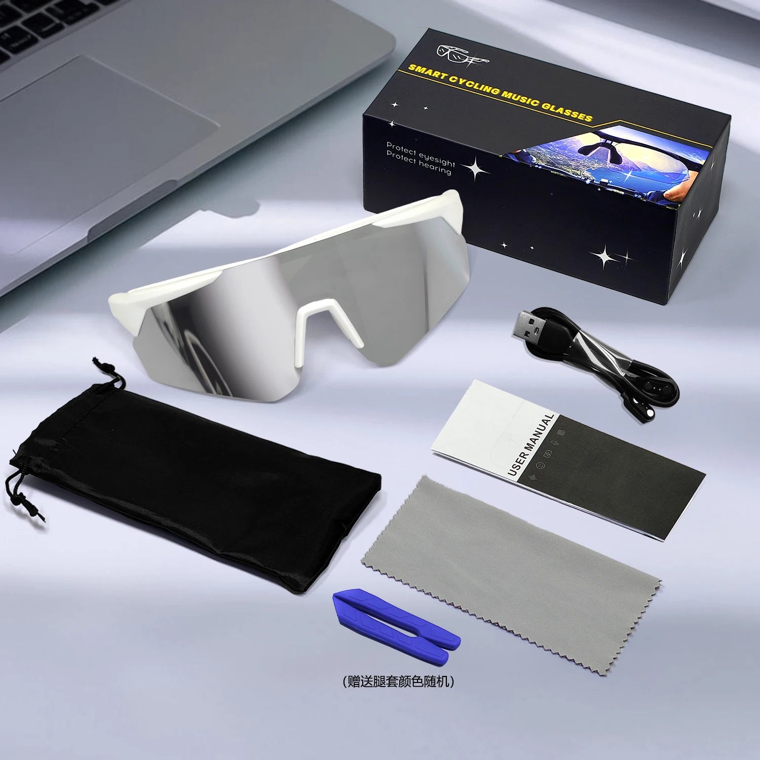 Smart Glasses Anti-blue Light UV Protection UV400 Voice Intelligent BT5.4 Lightweight Hands-Free Calling Music Play Headphones