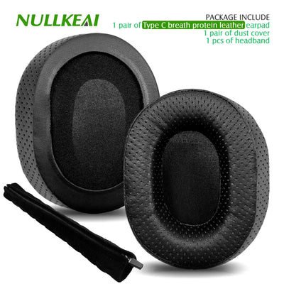 Nullkeai Replacement Ear Cushion for Anker Soundcore Life Q30 Q35 Q10 Q20 Headphone Cooling Gel Earpads Mesh Sleeve Pad Earmuffs