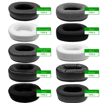 Nullkeai Replacement Ear Cushion for Anker Soundcore Life Q30 Q35 Q10 Q20 Headphone Cooling Gel Earpads Mesh Sleeve Pad Earmuffs
