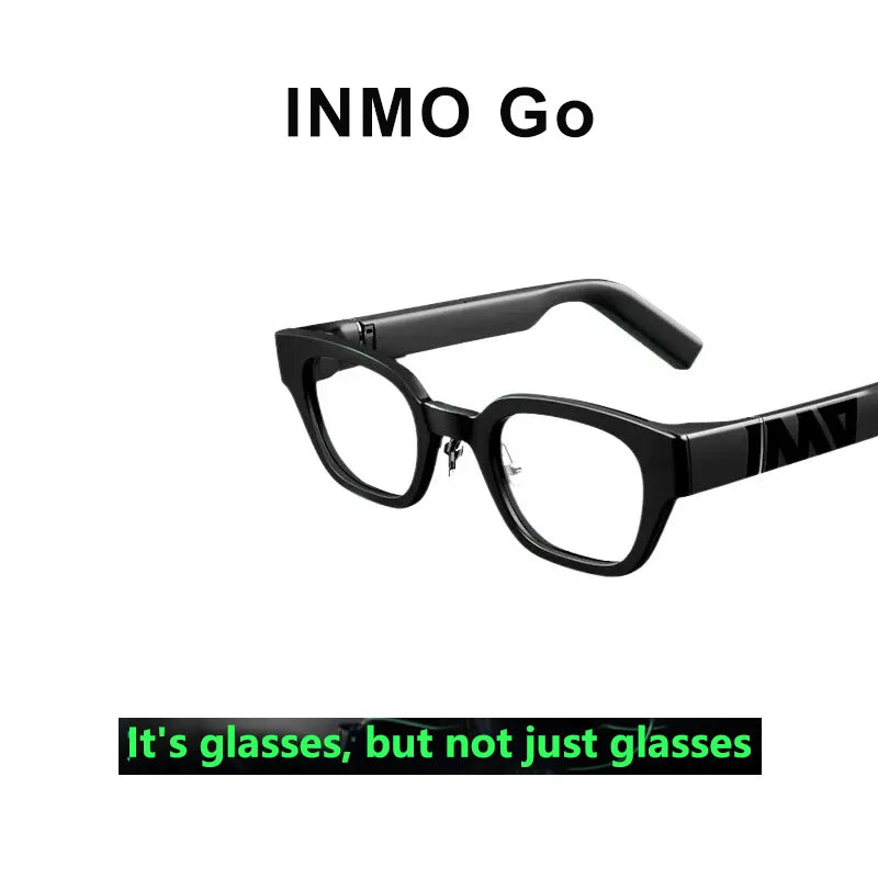 INMO Go Smart AR Glasses Wireless Ultra Light AI Assistant Glasses for Music/Call/Translator/Prompter/Navigation/Bluetooth Audio