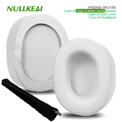 Nullkeai Replacement Ear Cushion for Anker Soundcore Life Q30 Q35 Q10 Q20 Headphone Cooling Gel Earpads Mesh Sleeve Pad Earmuffs