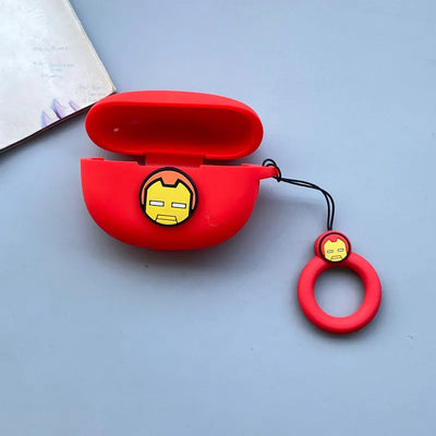New Cartoon Case for Redmi Buds 4 Active Wireless Bluetooth Earphone Protective Sleeve Silicone Anti Drop Soft Case with Keyring