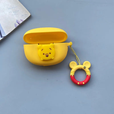 New Cartoon Case for Redmi Buds 4 Active Wireless Bluetooth Earphone Protective Sleeve Silicone Anti Drop Soft Case with Keyring